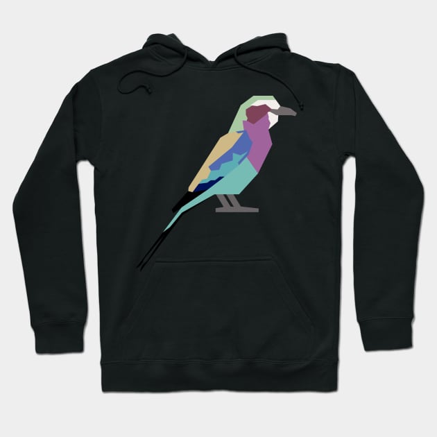 Graphic Nature - Lilac breasted Roller Hoodie by AnthonyZed